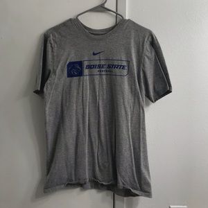 Grey NikeMen’s Medium Boise State Football T-Shirt